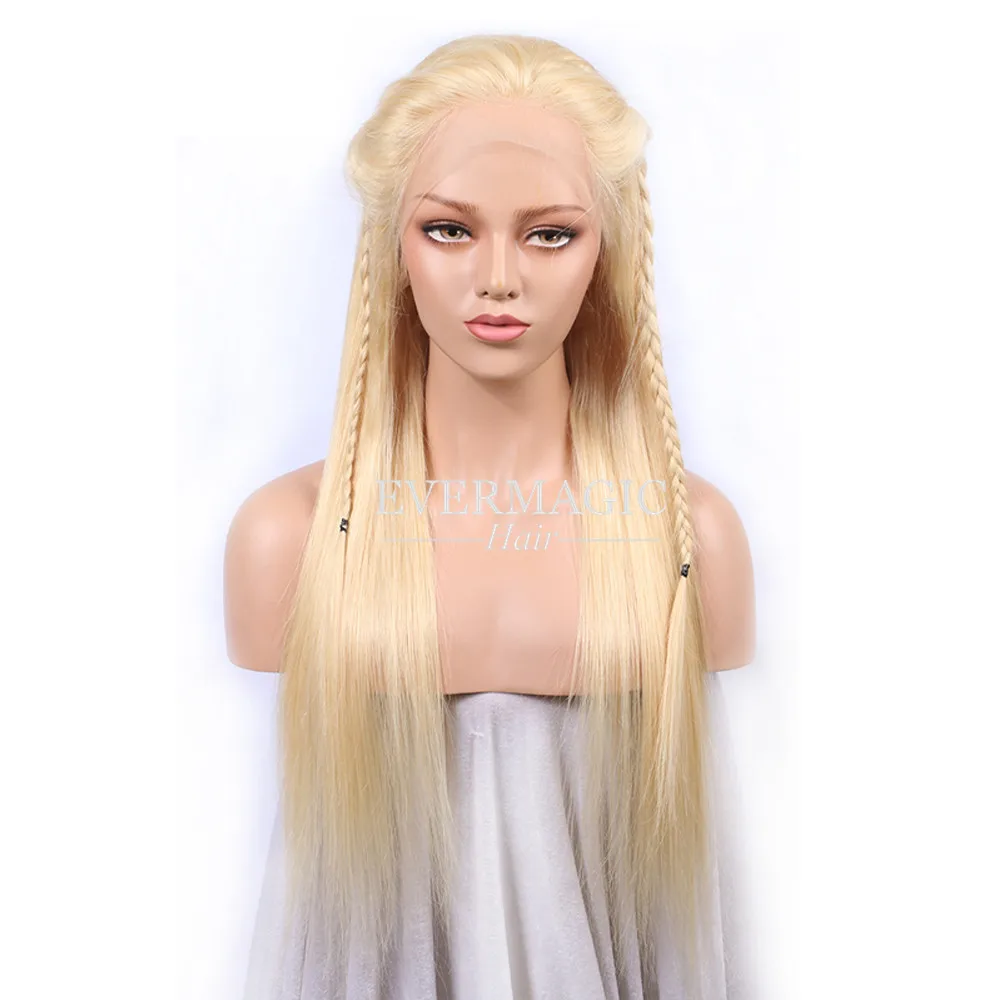 Transparent 613 blonde lace frontal wigs lace front wig vendors straight brazilian wig, wholesale blonde human hair