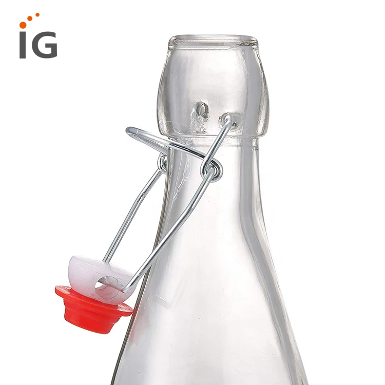 Amber Glass Swing Flip Top Bottles 500 ml