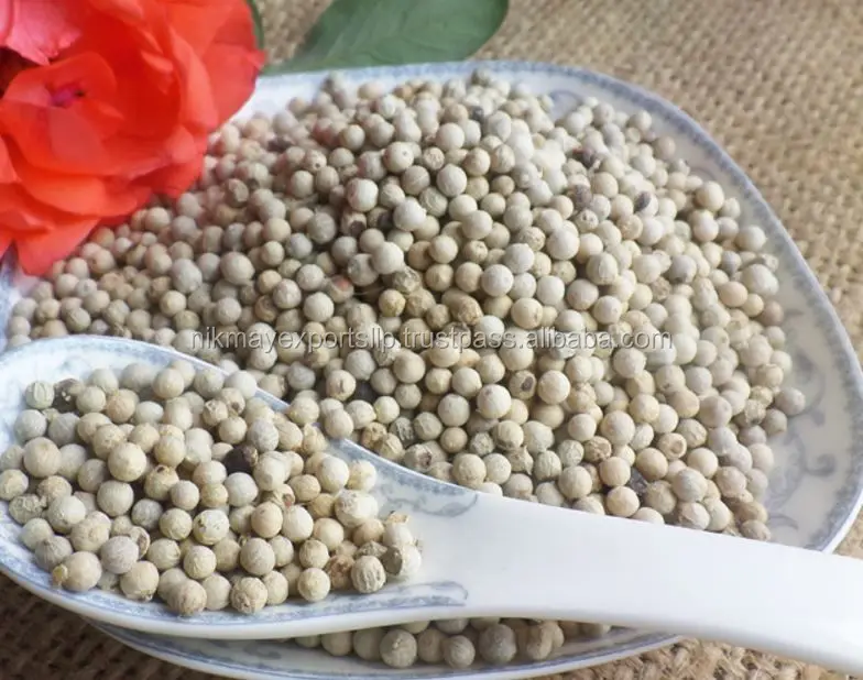 
High quality white pepper origin INDIA from NIK_MAY EXPORTS LLP 