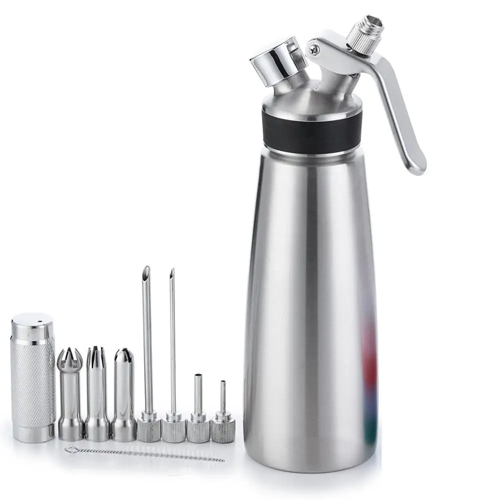 Профессиональный поставщик, индивидуальный сладкий инструмент, 500 мл, диспенсер для взбитого крема из нержавеющей стали