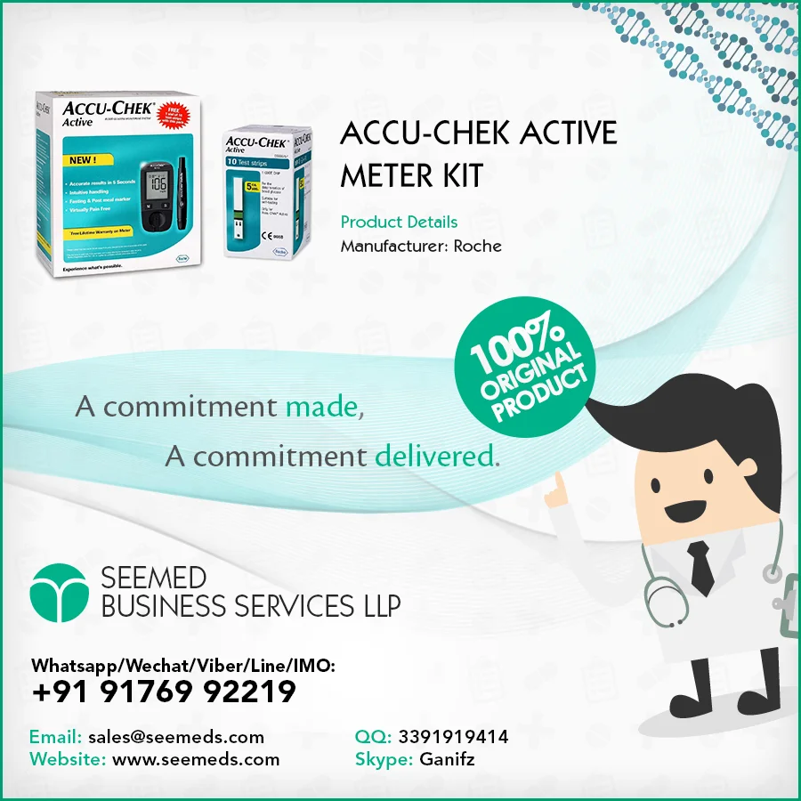 
Accu-Chek Active Meter Kit / Whatsapp / Wechat / Viber / Line / IMO +919176992219 