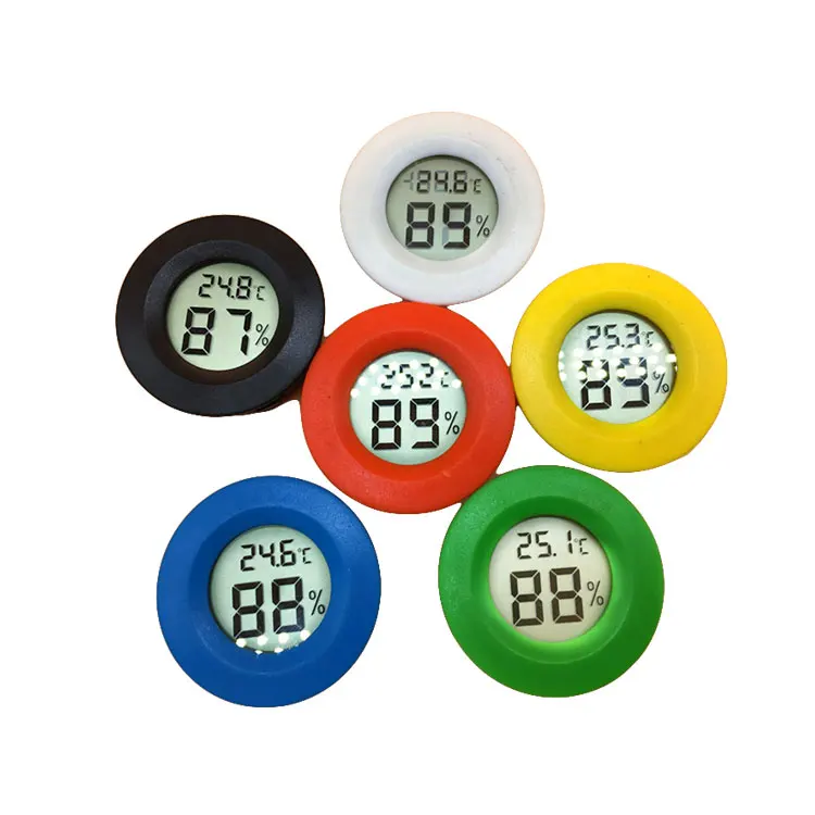 temperature digital thermometer hygrometer/ round type  digital thermometer hygrometer