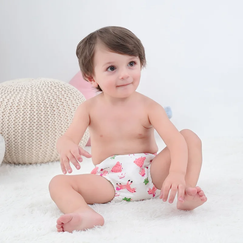 
Antibacterial baby training pants Washable Infants Children Baby Cotton Training Pants Cute Baby Diapers Reusable Nappies pants 