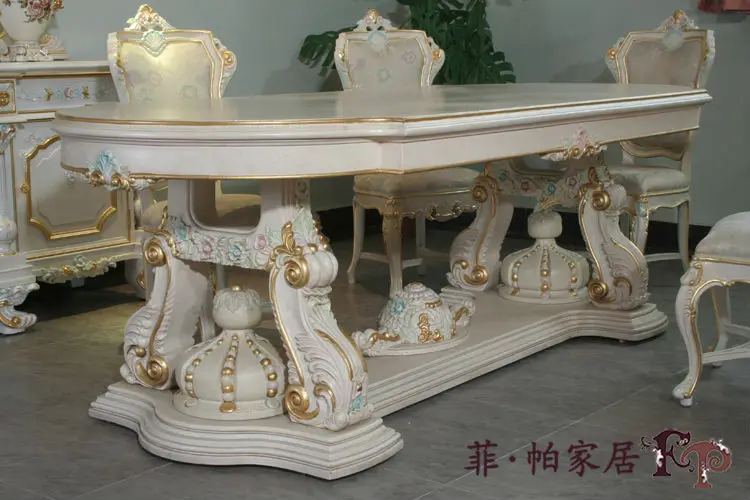 Italian Style Furniture Hand Carved Home Furniture Luxury Dining Room Furniture