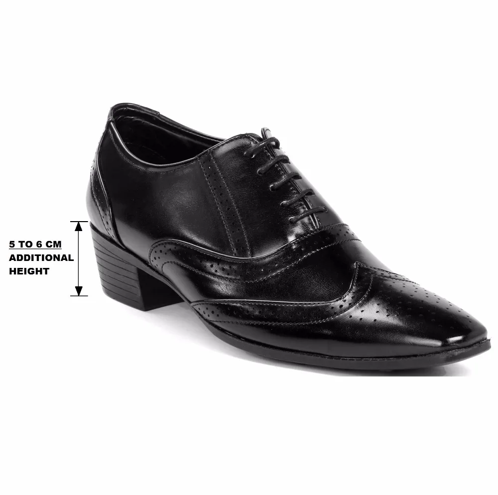 Мужские черные официальные броги на шнуровке, полуботинки оксфорды на кубинской подошве из ПУ
