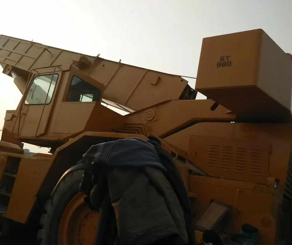 Telescopic Boom Mobile Crane 80 Tons Used GROVE RT980 Truck Mounted Crane