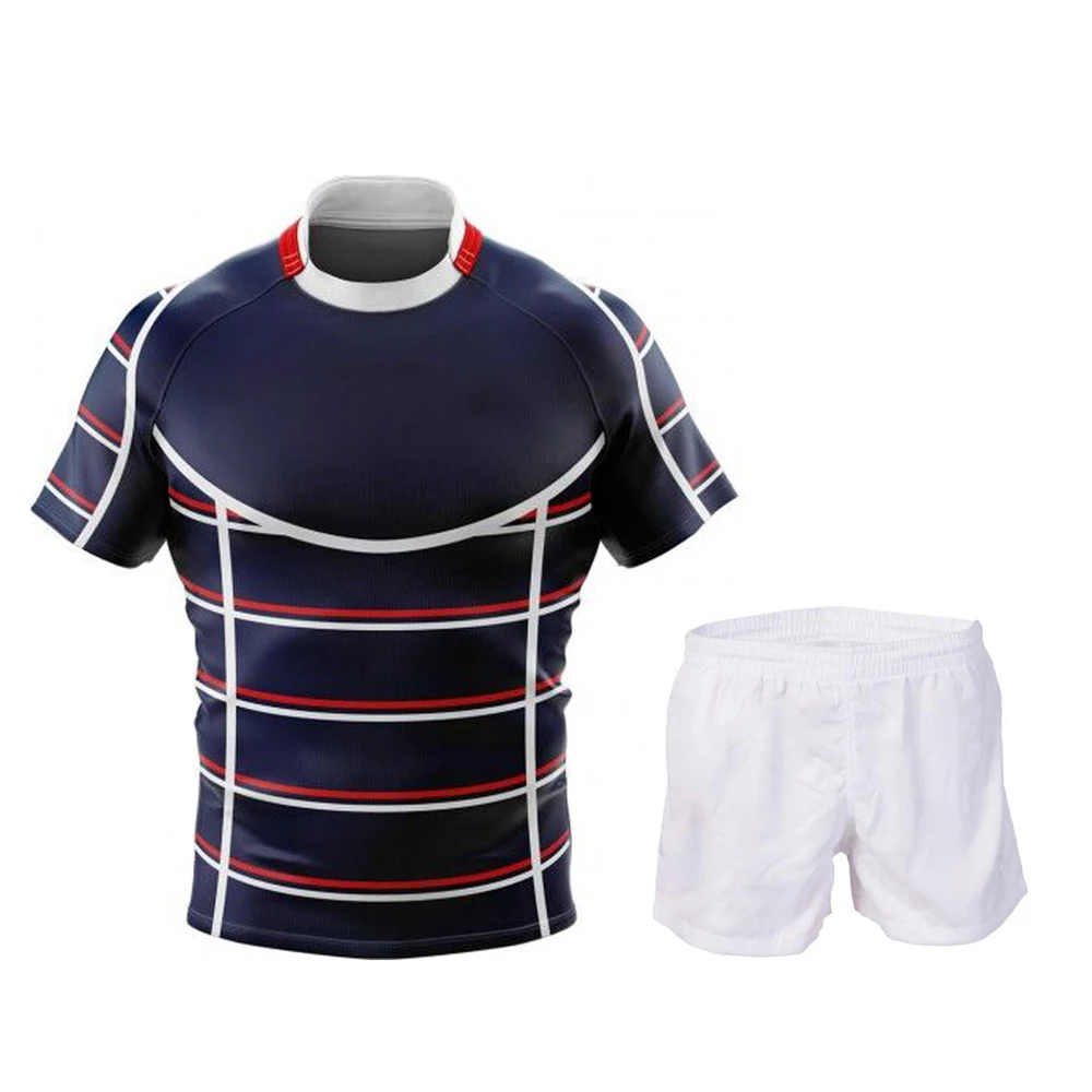 
Sublimation Printing Wholesale High Quality Cheap Price sublimation Printing Rugby Uniform Kits 
