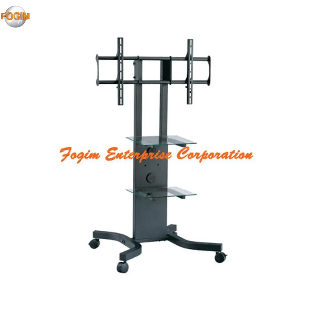 
Mobile Movable LCD TV Stand Universal Plasma TV Stands with Castors & Tray for 32~50