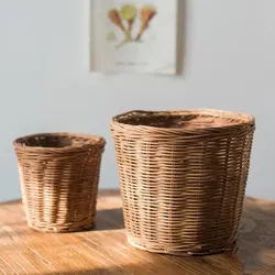 Eco-friendly High Quality Round Rattan Basket