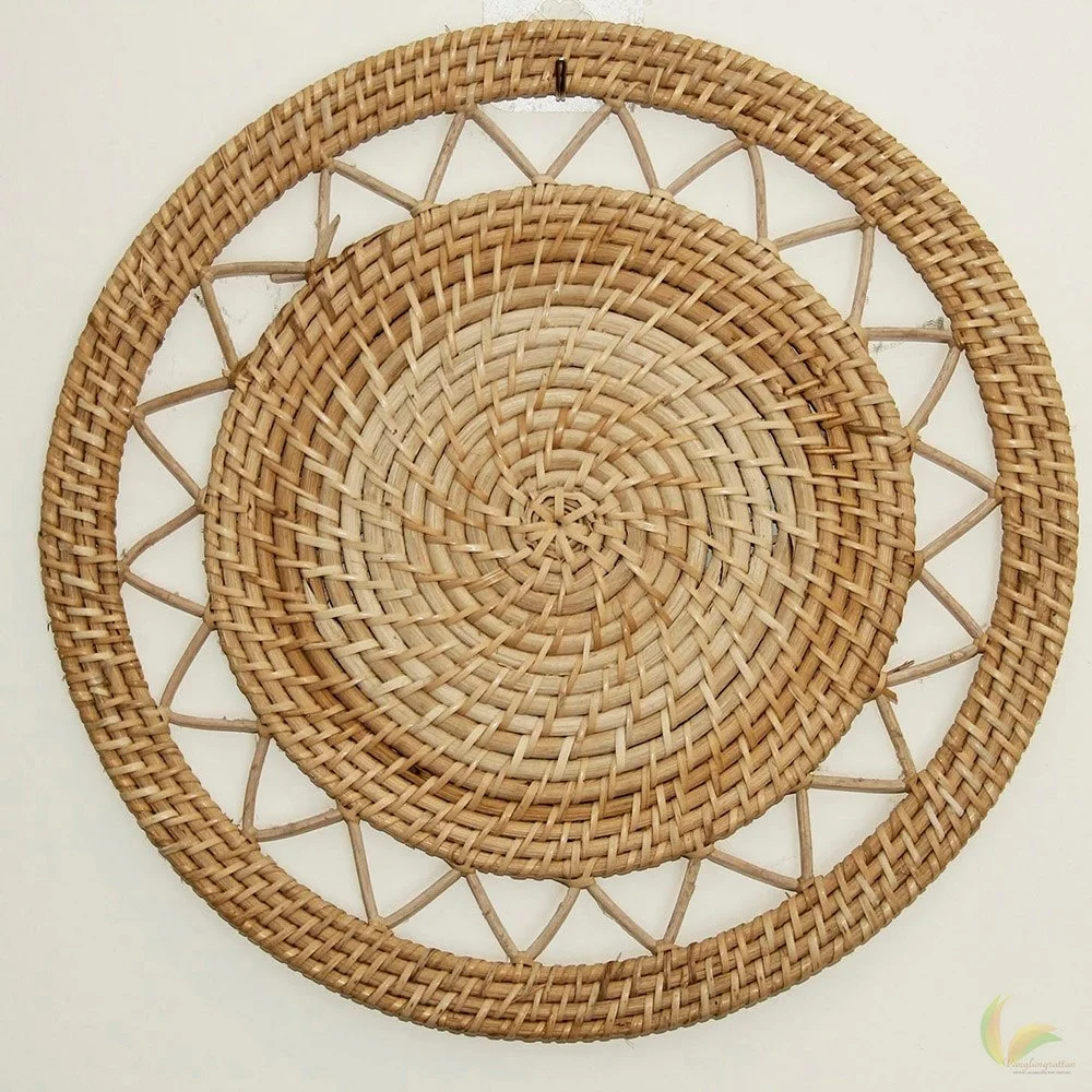 Hot selling Vietnam tableware bamboo rattan placemats