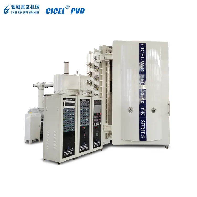 CICEL Stainless Steel Sheet Titanium Gold PVD Vacuum Magnetron Sputtering Coating Machine