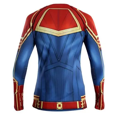 REEDOT Пользовательский логотип Капитан MARVEL BJJ RASHGUARD