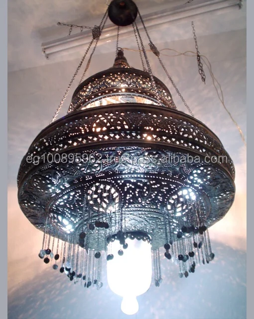 Современная антикварная Посеребренная большая люстра в стиле деко светильник для домашнего отеля Потолочный/подвесной латунный Железный