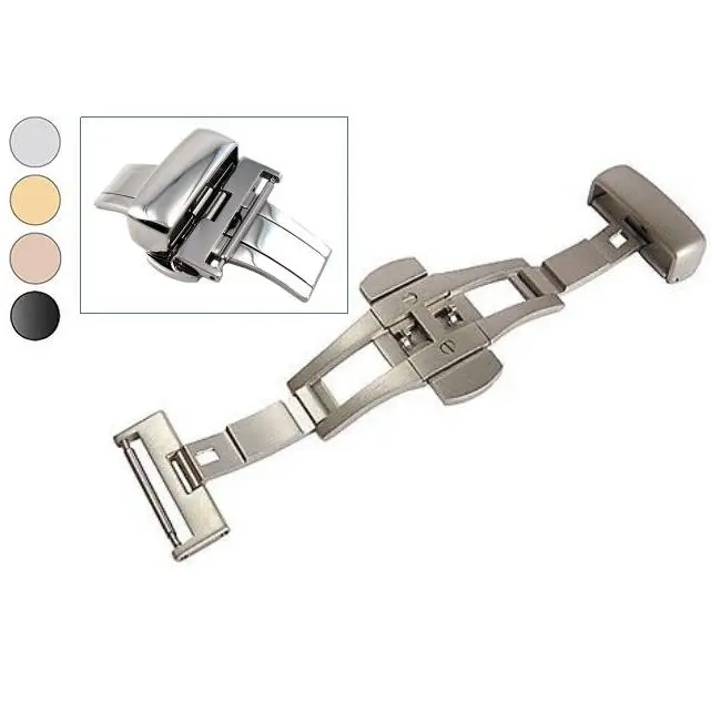 China Made Stainless Steel Polished or Sand Blasted Watch Strap Buckle Watch Wristband Clasp