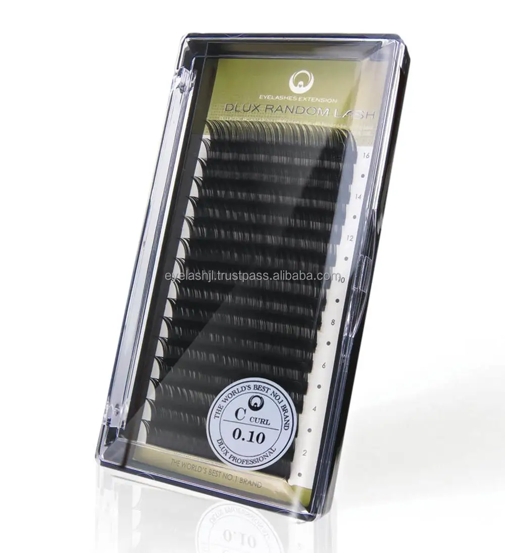 DLUX PROFESSIONAL RANDOM LASH FROM KOREA  High quality top design Private label eyelash extension mink eyelash extensions