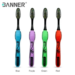 BANNER Patent Special Anti-slip Rubber Handle with Medium Ultra Cleaning Power Bristles