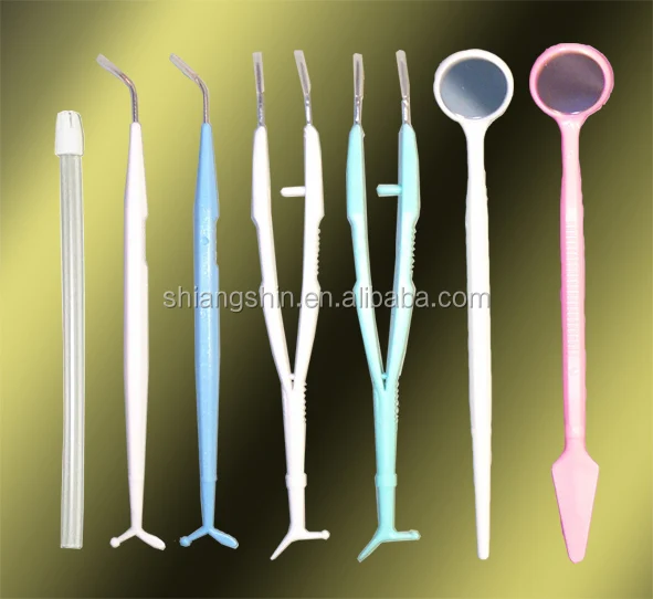 
Одноразовый стоматологический набор, зеркало, explorer, щипцы 