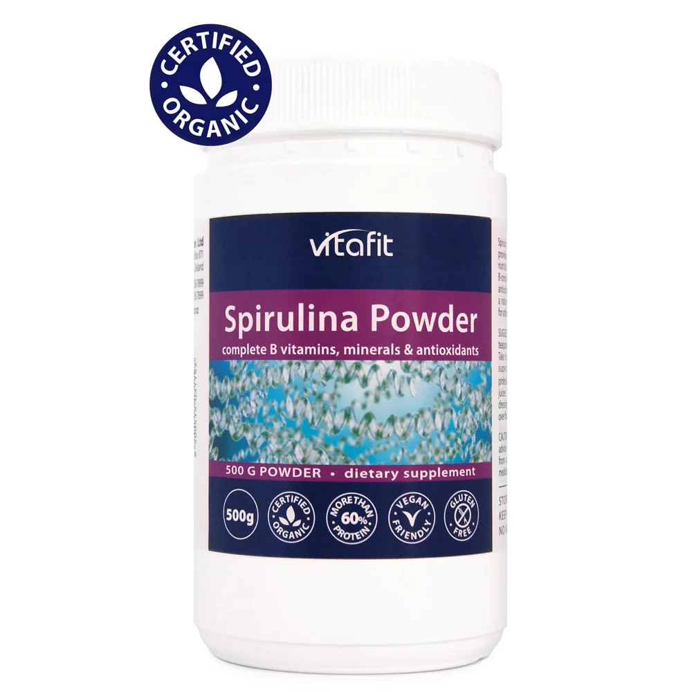 
Vitafit Spirulina Powder | Certified Organic, GMO Free, Naturally Nutritious 