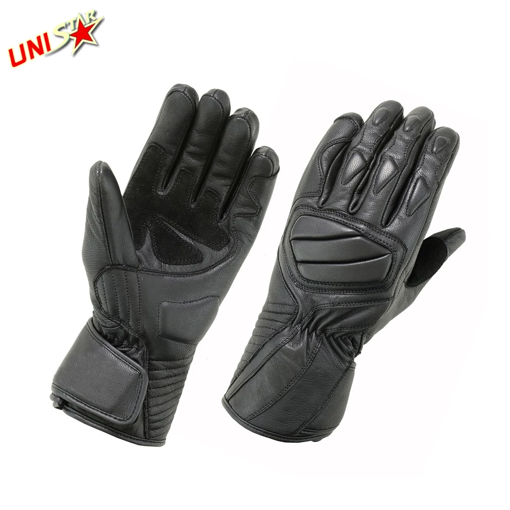 Custom Logo Real Leather Motorcycle  Sports Glove Motorbike Motorcycle Riding Gloves
