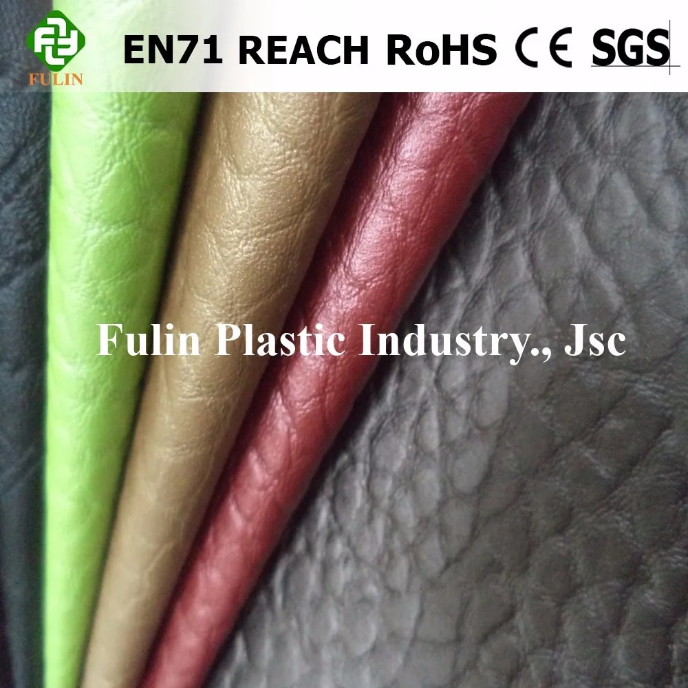 Vietnam Import PVC Rexine Cloth Nonwoven Backing Synthetic Elasticity Embossed PU Sofa Bag Furniture Chair Garment Football