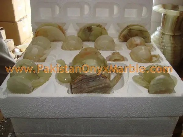 BUY CHEAP NATURAL COLOR ONYX TEA SETS HANDICRAFTS
