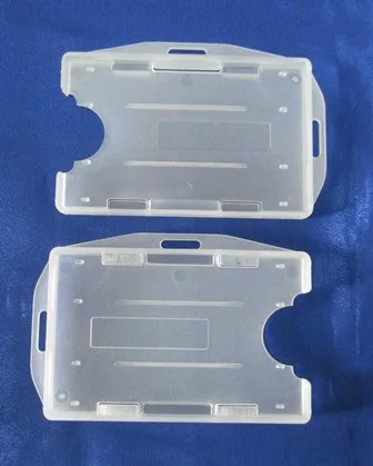 Crystal Clear ID Card Hard Plastic Badge Holder