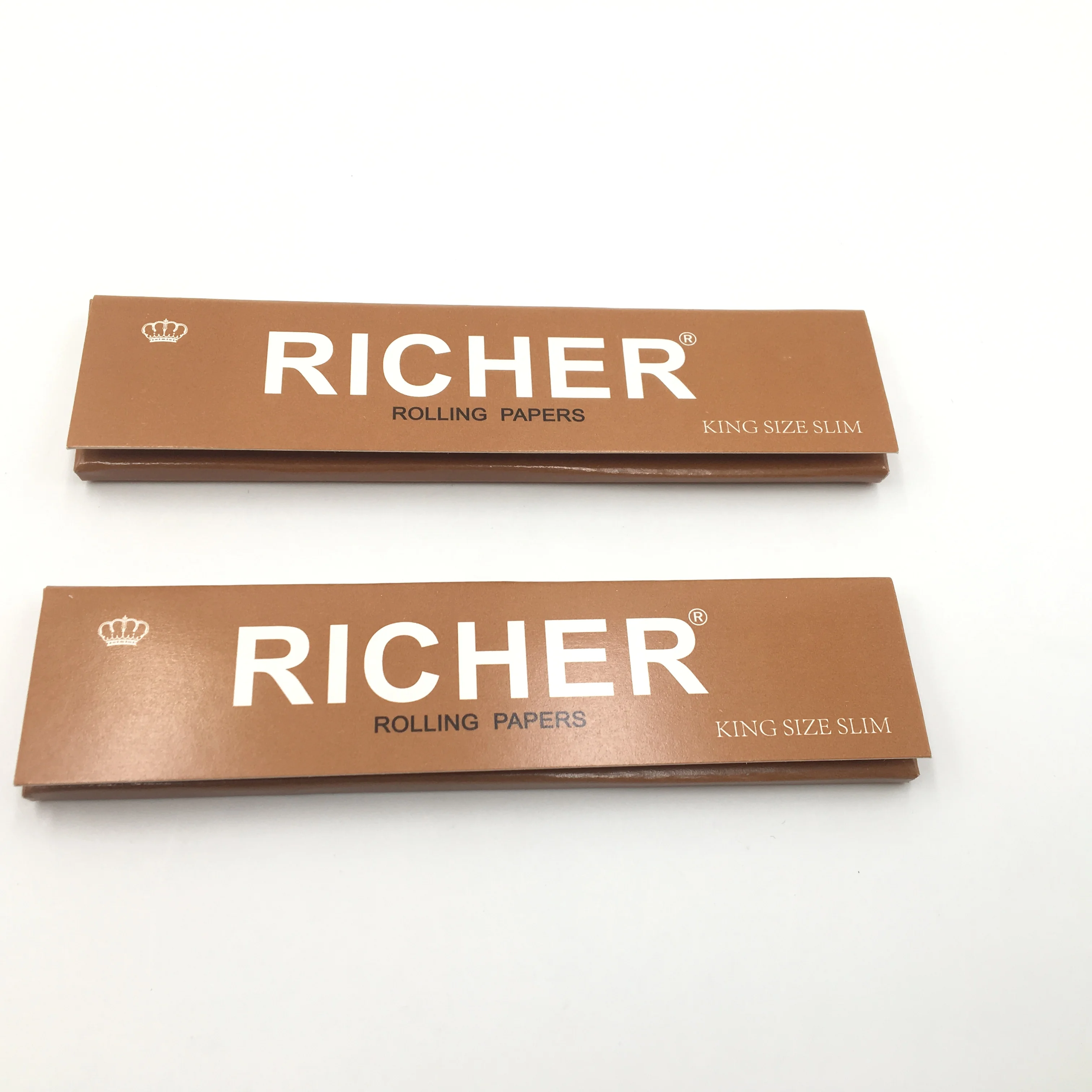 
RICHER brand Brown Package Unbleached blend hemp Rolling Papers 