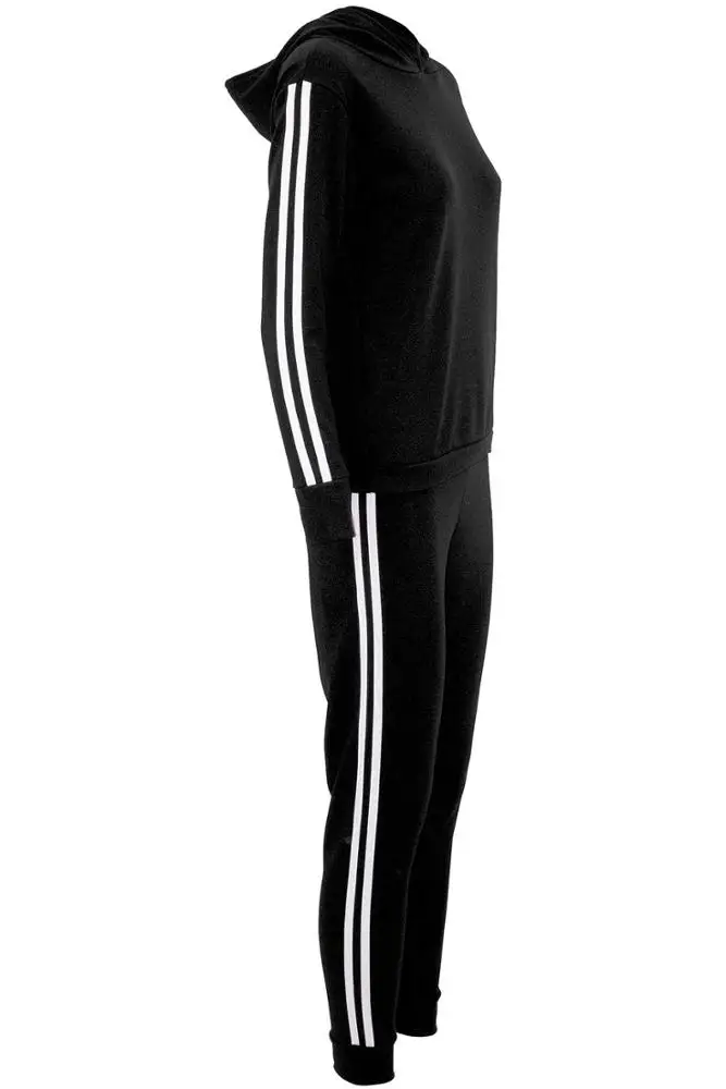Custom side stripe Women gym wear fitness Slim Fit tracksuits