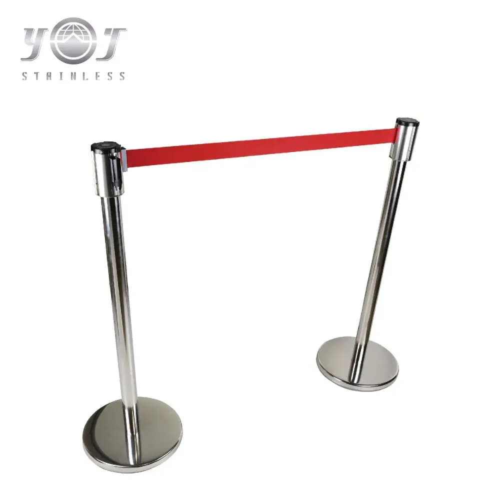 
hot sale stainless steel queue line railing standing rope stanchion 