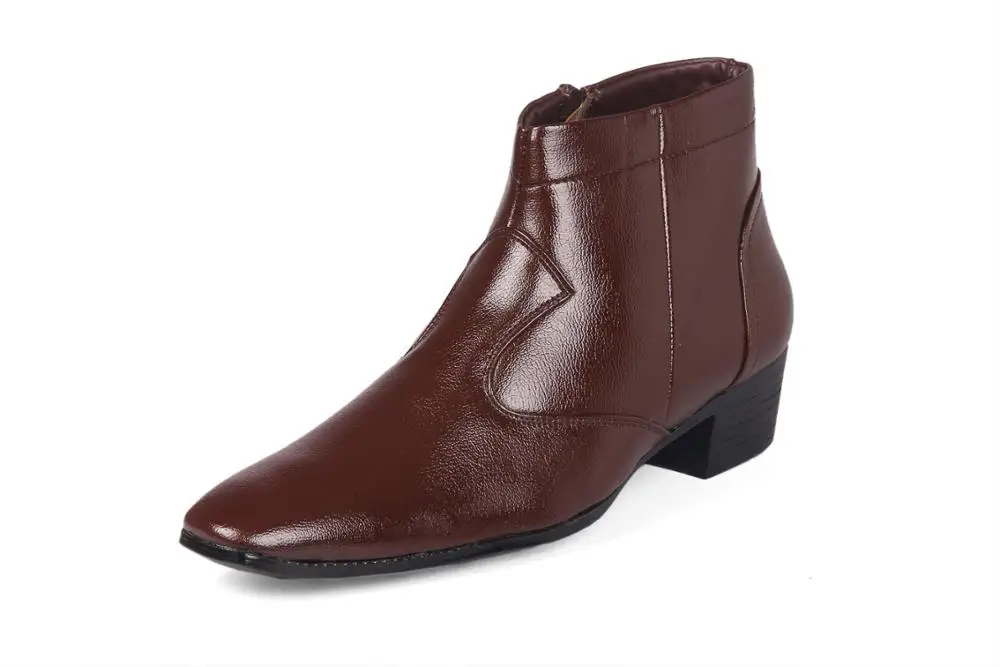 Мужские официальные ботинки из искусственной кожи