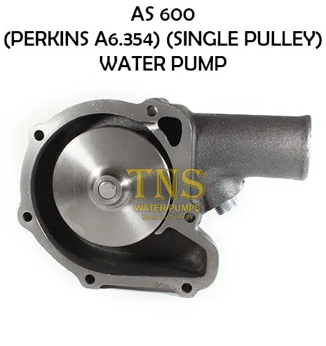 WATER PUMP FOR AS 600 (PERKINS A6.354) SINGLE PULLEY