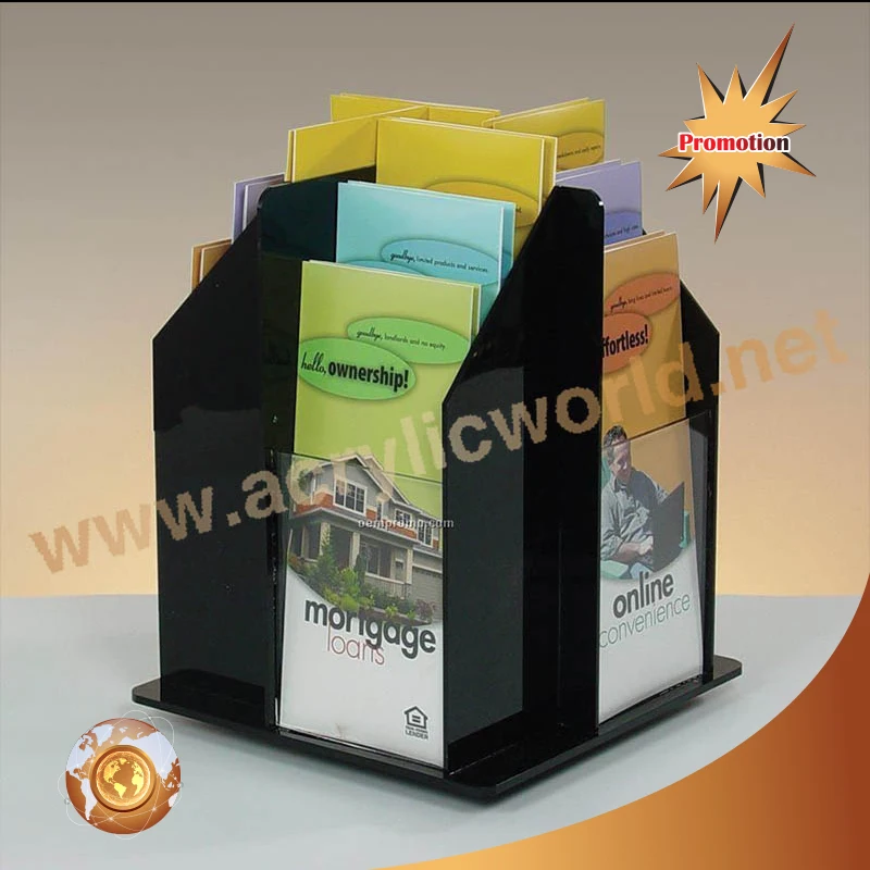 Customized 4 sides acrylic brochure holders display/acrylic brochure holder for a5 literature/acrylic brochure display racks brochure display rack