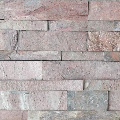 Copper Quartzite Ledger Stone panels