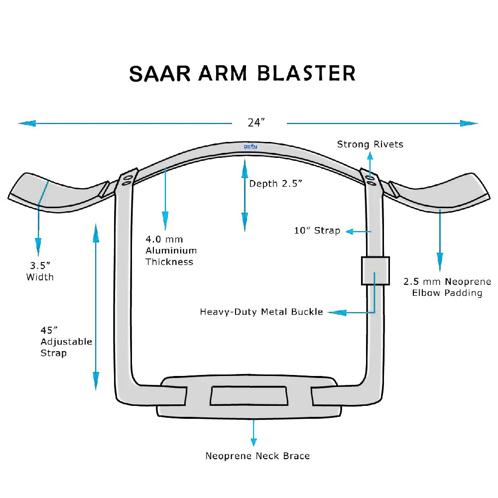 Heavy Duty Neoprene Arm Blaster for Weightlifting Top Selling Adjustable Gym Fitness Equipment with Custom Logo