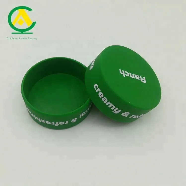 Food Grade Reusable Custom Glass Bottles Can Cup Rubber Silicone Lid Cover s