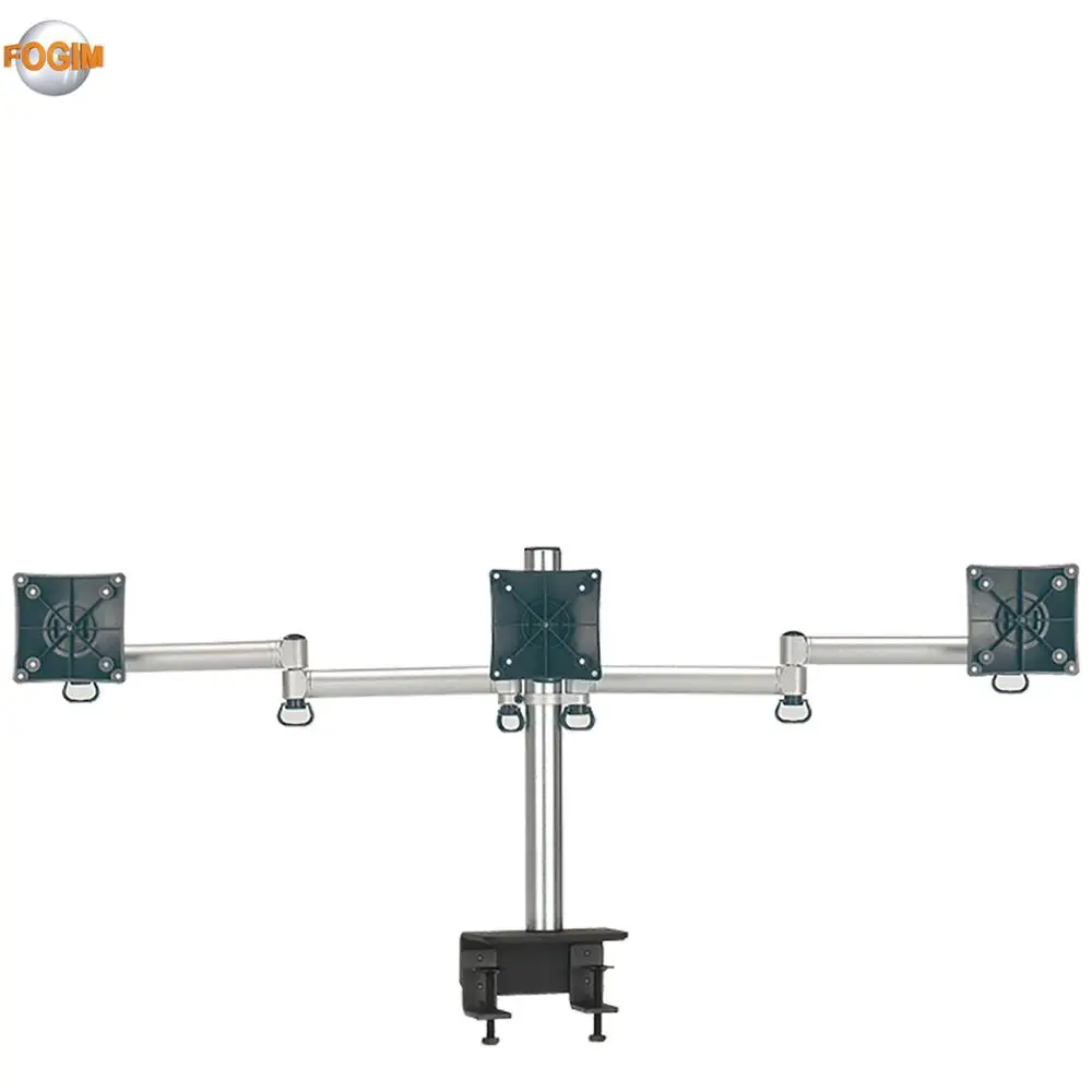 Stable Rigid structure arm adjust easily for triple monitor stands bracket
