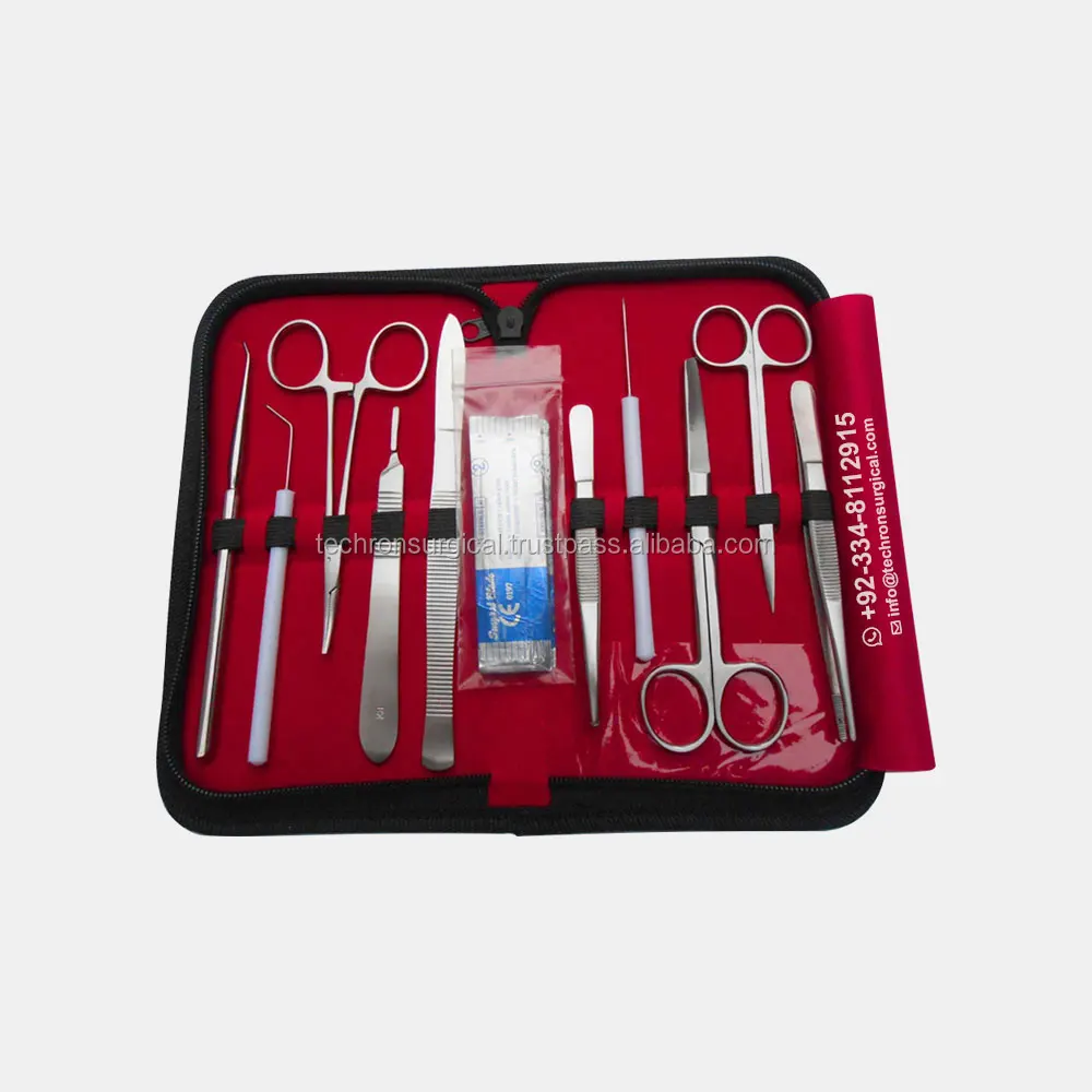 10 Pieces Medical Student Operation Theater OT Dissecting Anatomy Instrument Kit Case Supplier from Pakistan
