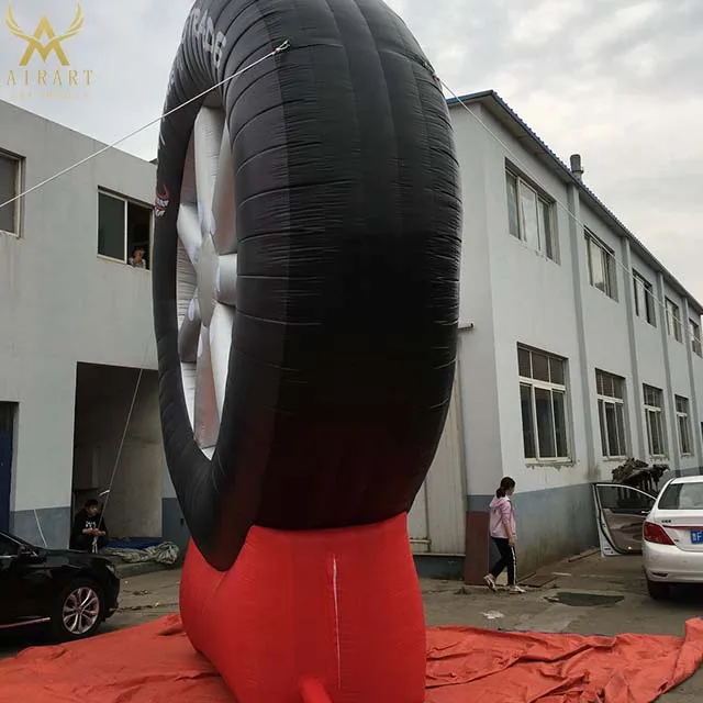 advertising inflatable Custom large inflatable tire/tyre shape balloon for outdoor commercial advertising