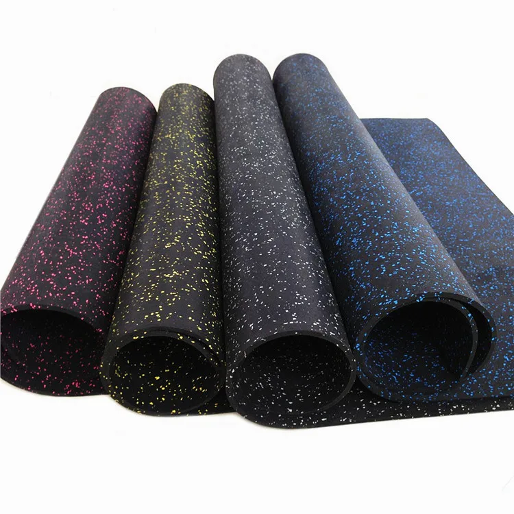 Noise Reduction SBR Rubber Roll Gym Flooring