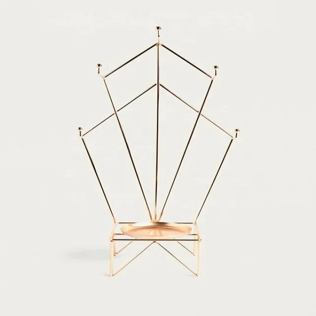 Famous brand store metal earring tree jewelry and jewellery stand display necklace