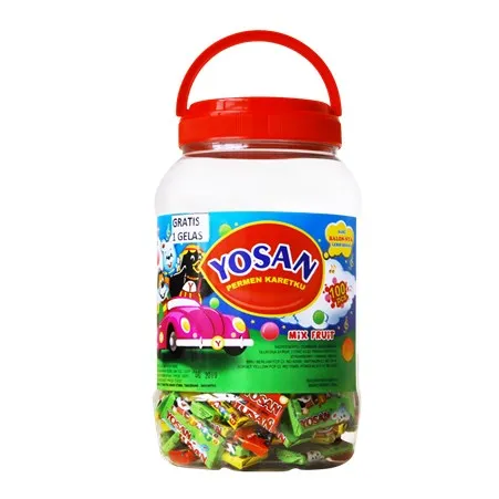 Yosan Toples Mix Fruit Mini Bubble Gum