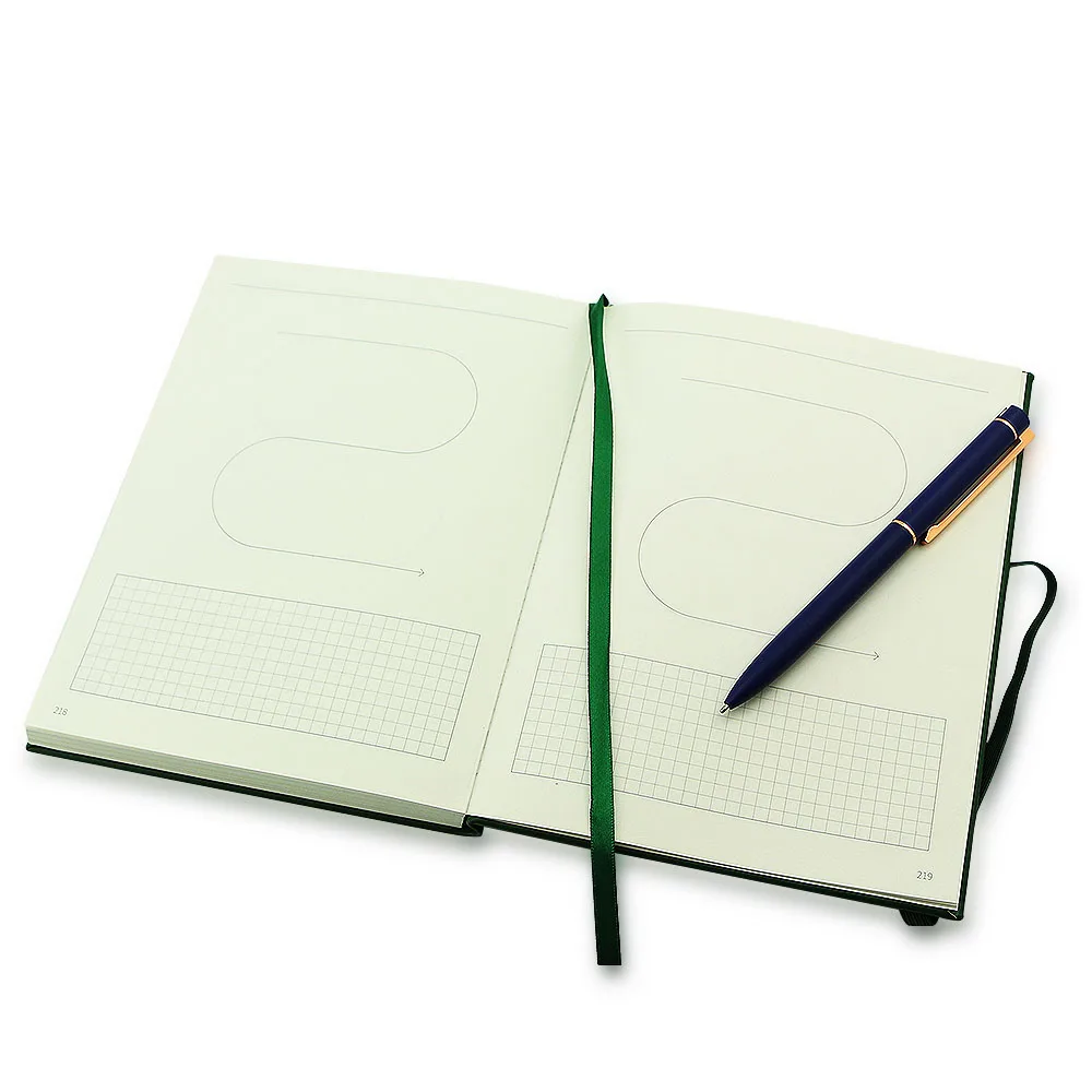 Premium Daily Planner A5 Paper PU Leather Custom Academic Daily Weekly Monthly Year Planner Notebook