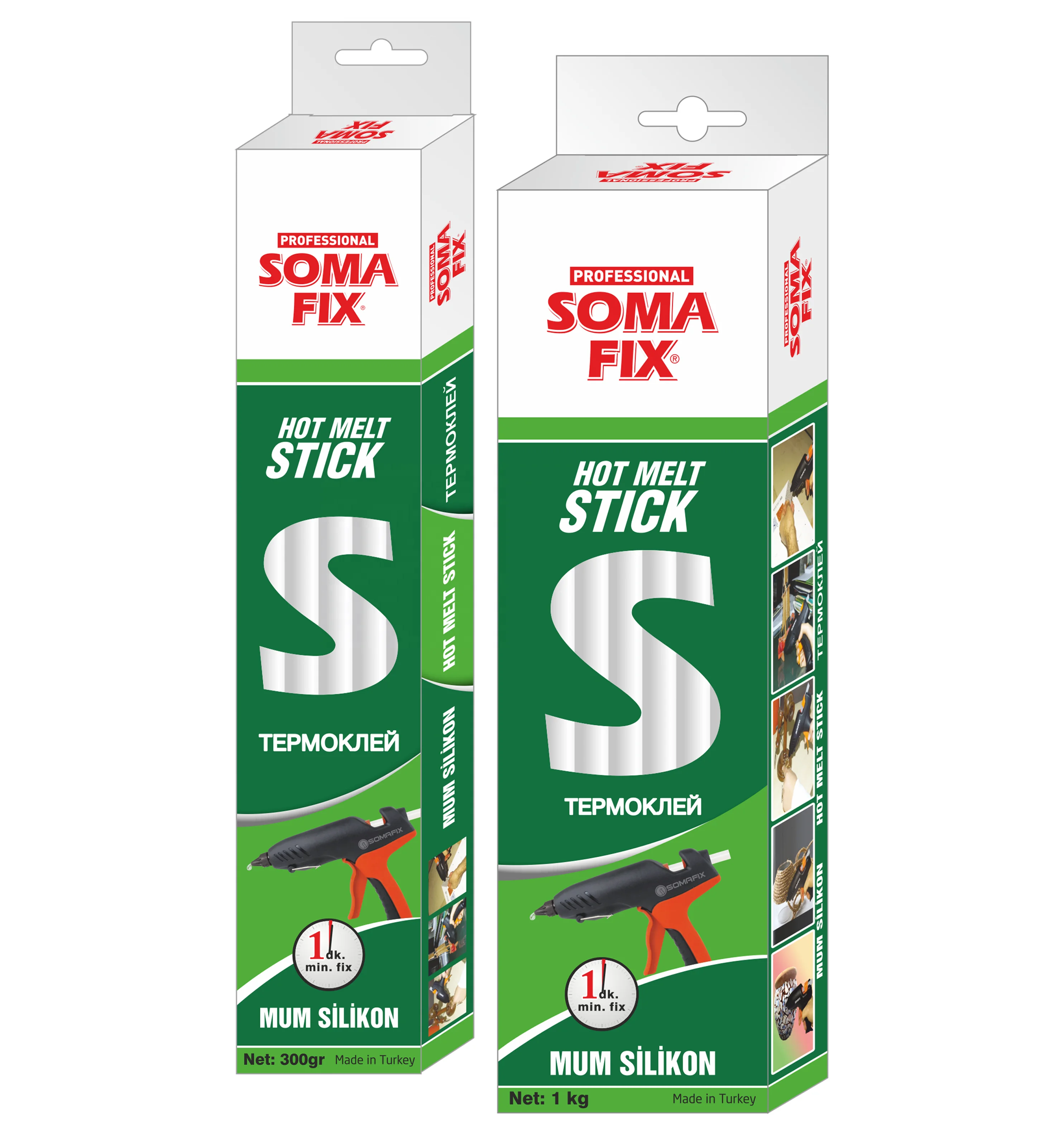 SOMAFIX-7,4x300 мм термоплавкие клеевые палочки-г.