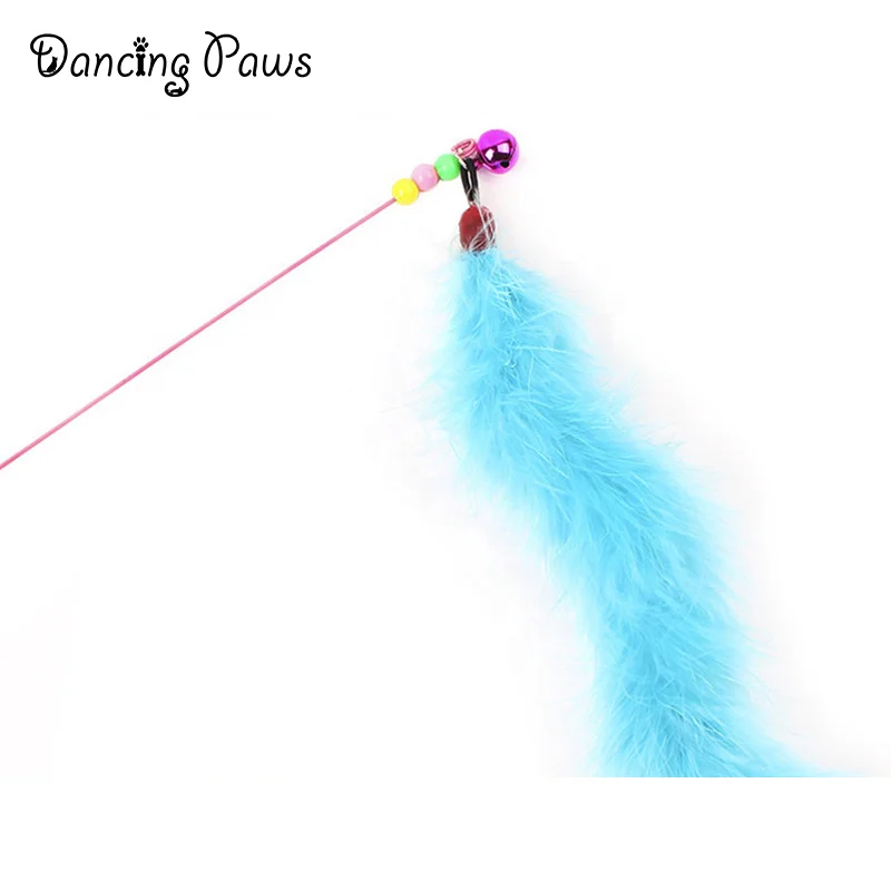 Kitten High Quality Toughness Feather Cat Teasing Stick Toy Interactive pet toy
