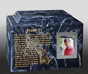 Army Cultured Marbled Aluminum Urn  Cremation Urn - This Classic and Elegant Superior Quality Urn Is Made to Keep the Remains