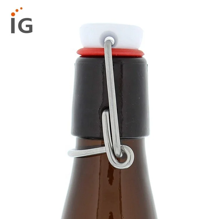 Amber Glass Swing Flip Top Bottles 500 ml