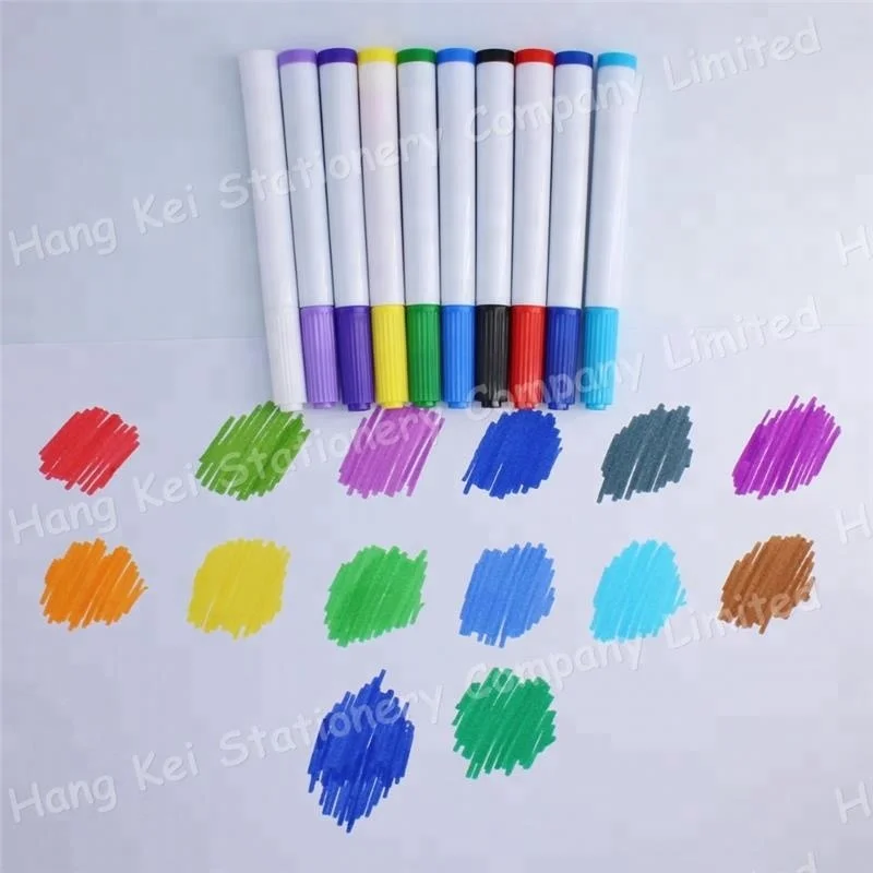 Rainbow magic white water color changing magic marker pens