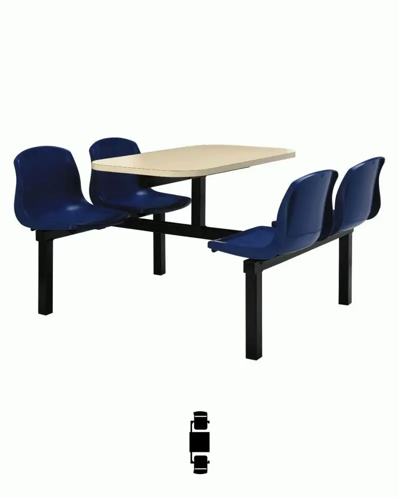 School Dining Hall Metal Furniture Set