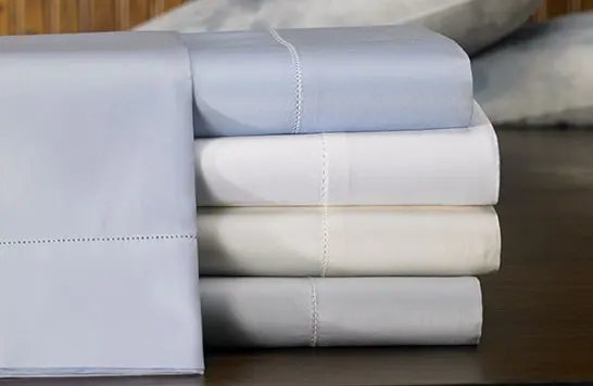 Hemstitch linen duvet cover bedsheet luxury from Embroidery Viet Nam