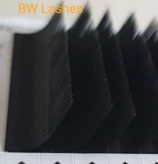 
OEM jauntysky factory in Vietnam L CC DD curl super black fiber premium faux mink eyelash extensions 